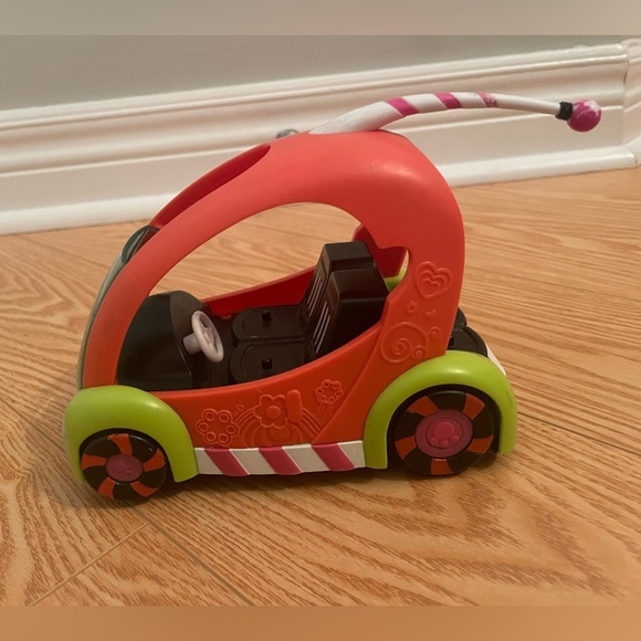 2010 Littlest Pet Shop Speedy Tails RC Car NO REMOTE with Authentic LPS #495 - Picture 3 of 8